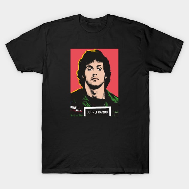 John Rambo Comic PopArt By Pengellyart T-Shirt by PengellyArt